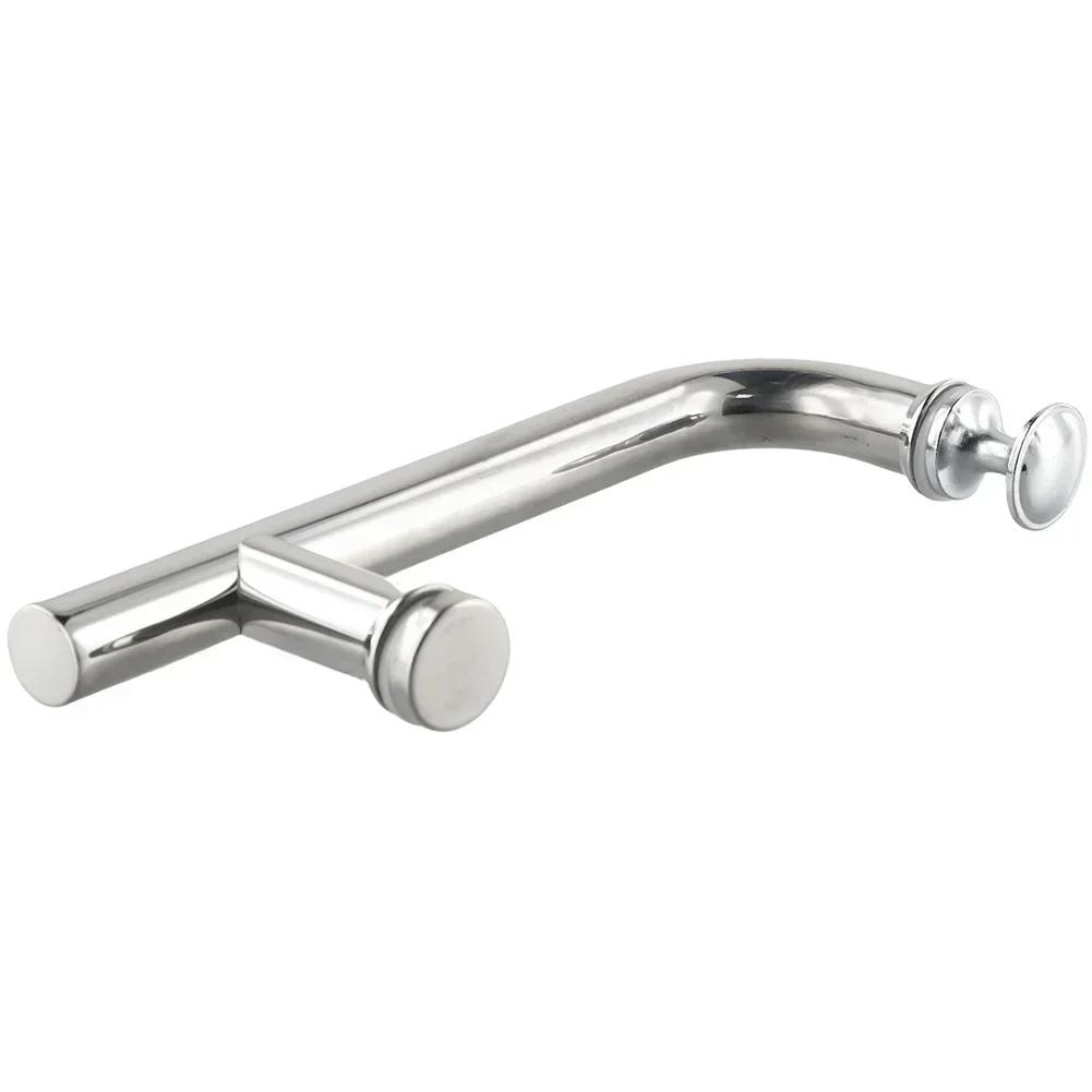 Stainless Steel Shower Handle Single Handle Bathroom Glass Door Handle Sliding Door Pull Household Hardware
