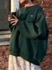 Alo Yoga Autumn/Winter Women's Oversized Solid Color Fleece Pullover Hoodie