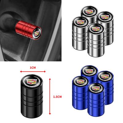 3D Styling Car Wheel Tire Valve Caps Stem Caps Decoration For Logo Escalade CTS ATS SRX XTS XT5 STS CT5 CT6 BLS XLR