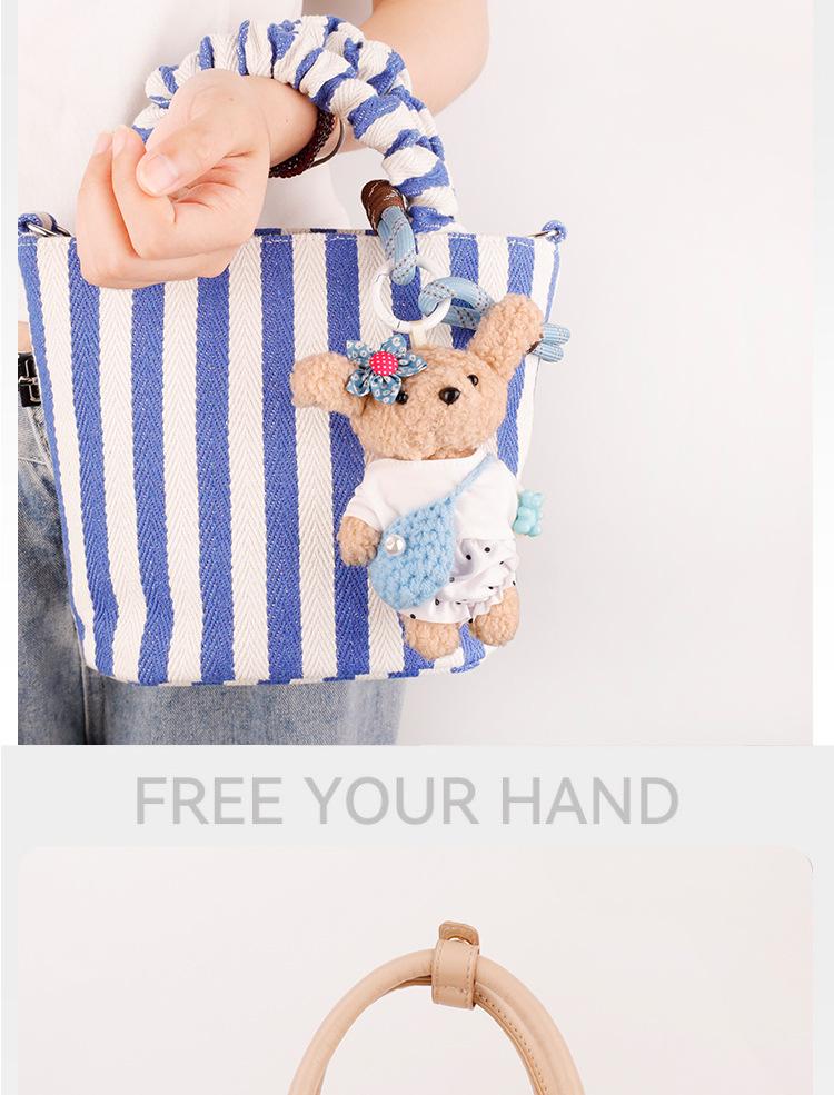 Adorable Puppy Plush Pendant Keychain - Cute Bag Charm for Couples