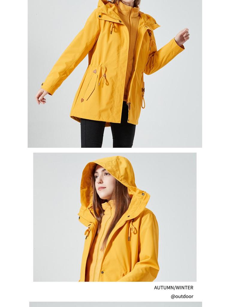 Women's 2023 Trendy Three-in-One Fleece Windbreaker for Tibet