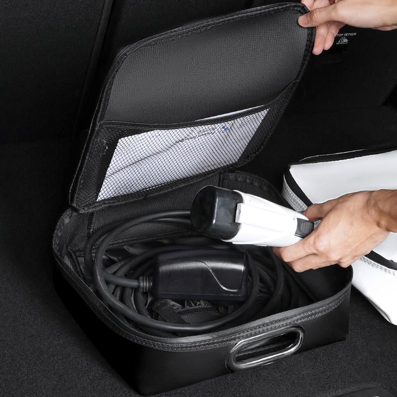 Electric Car Charger Gun Storage Carry Bag For VW GTI Polo Golf Passat Tiguan Arteon Touareg CC Taigo Caddy Jetta T-R valve stem zh9