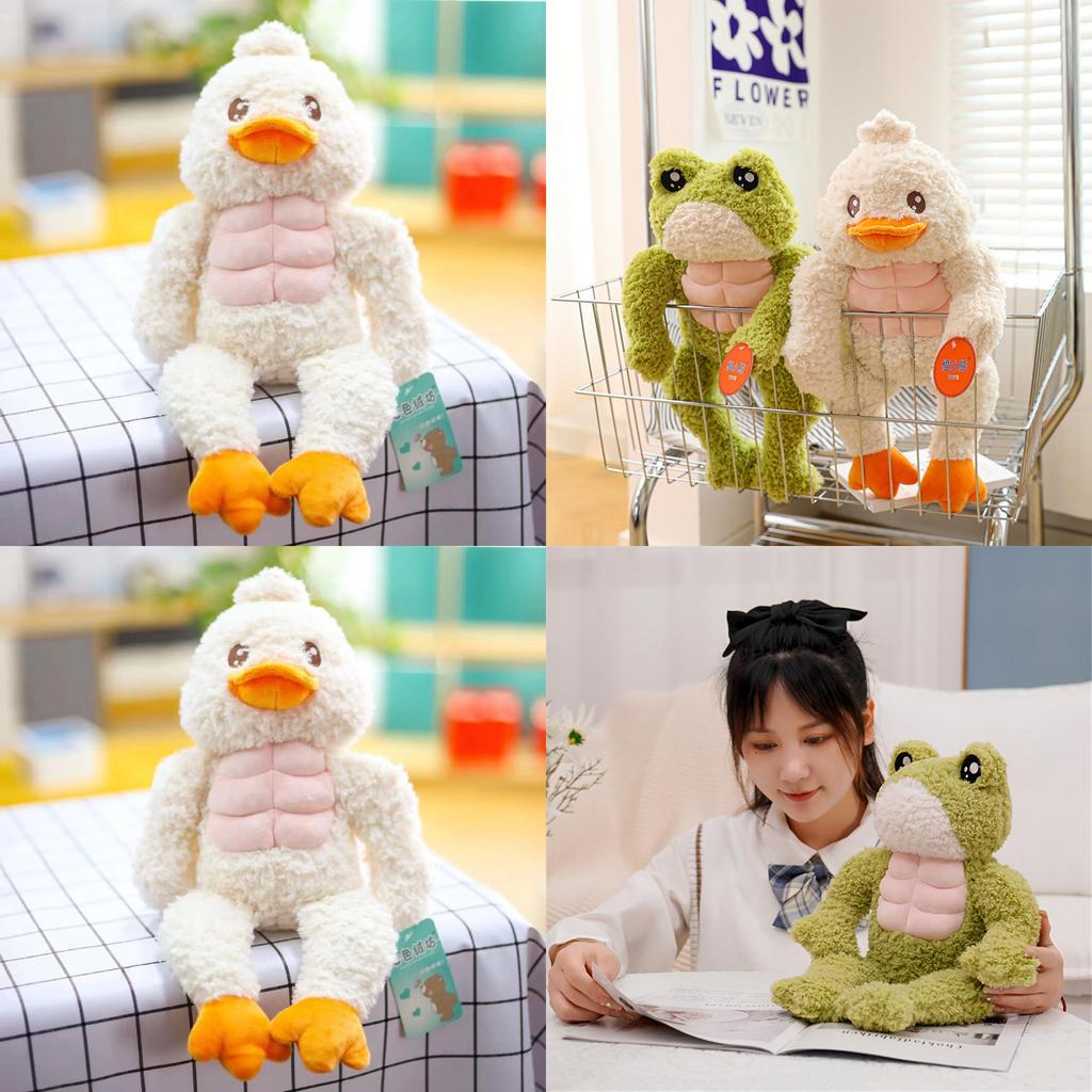 Creative Fitness Plush Frog And Duck Stuffed Animals Adorable Soft Toys For Kids