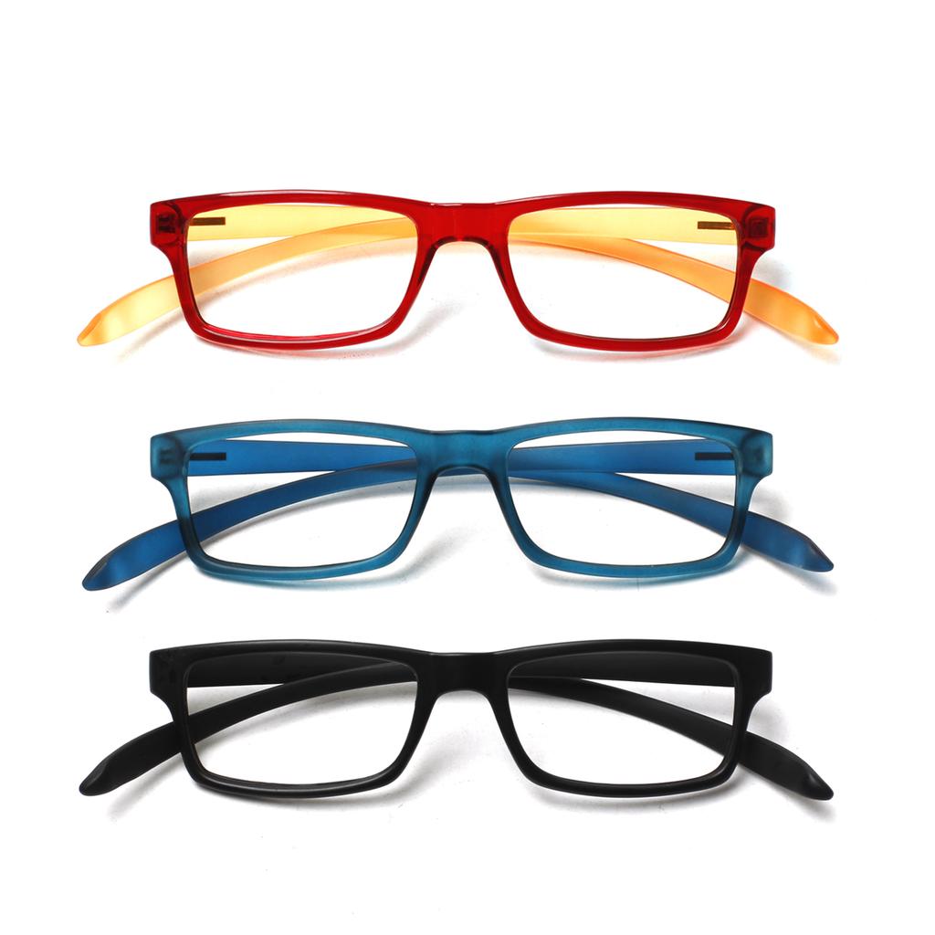 Turezing Rectangular Reading Glasses For Women Soft Temples Hanging Neck Design Comfortable Hd Clear Lens Prescription Eyewear