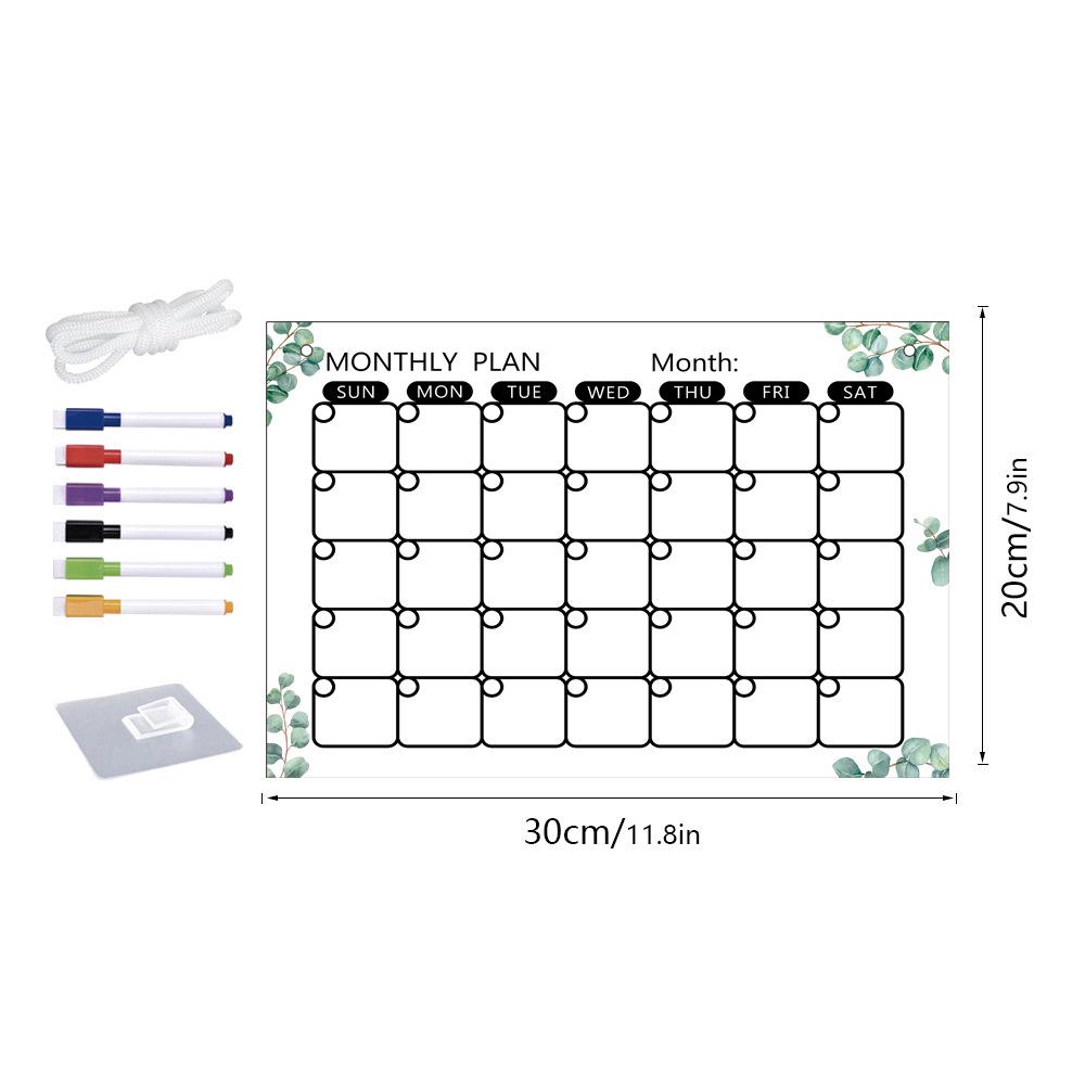 3D Acrylic Erasable Weekly Planner Board