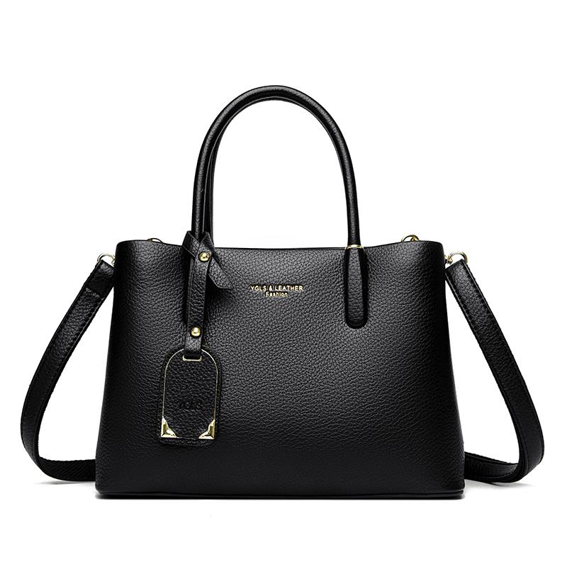 Solid Color Pu Leather Zipper Sweet Ladies Tote Bags  Sale 2026 High Quality Large Capacity Ccise Shoulder Bags for Women