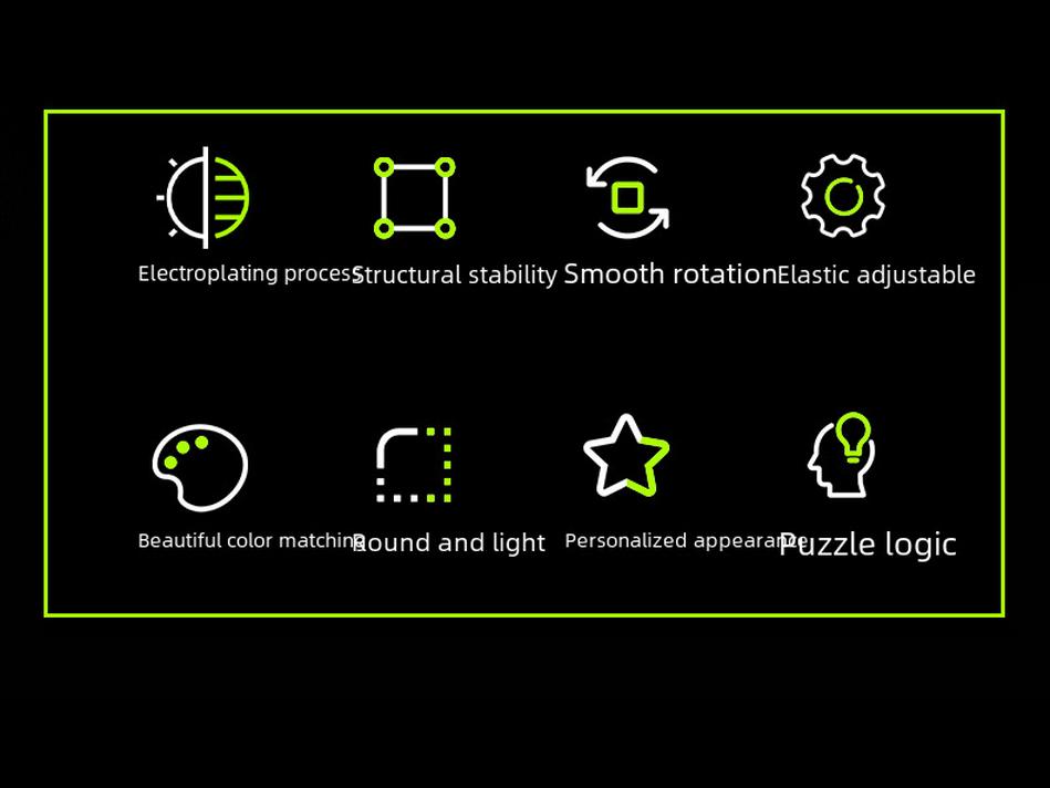 Legend of the Holy Hand: Colorful Electroplated Magnetic Rubik's Cube - Smooth, Professional Speed Twist Toy for Kids.