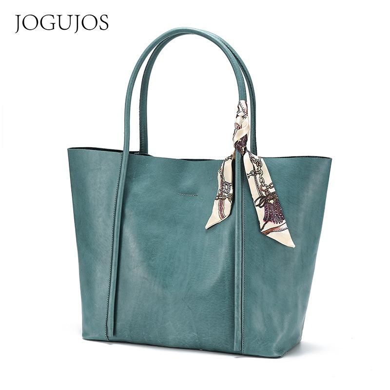 

JOGUJOS новая модная универсальная женская сумка-багет, сумка-тоут, кожаная сумка для通勤, большая вместимость