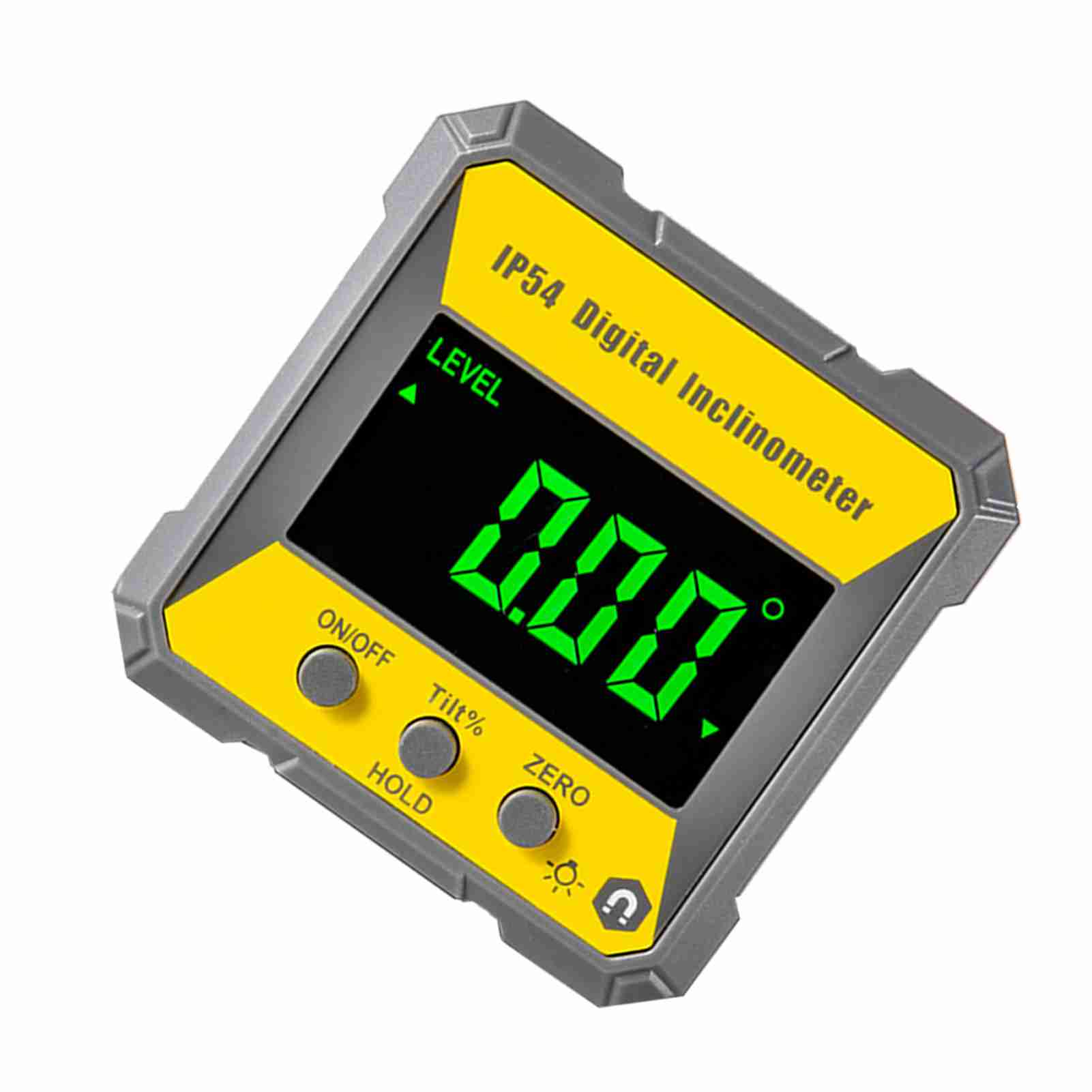 

4 x 90 Degrees Digital LCD Protractor Inclinometer Magnetic 0.2 degrees Accuracy Angle Finder Level Box IP54