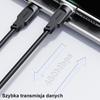Usams Kabel Usb-C Na Usb-C 100W 1,2Mport Display Fast Charging  Lithe Series Biały/White Sj567Usb02 (Us-Sj567)