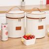 4 Shapes Beige Simple Lunch Bags Girls Large-Capacity Japanese Bento Bag Insulated Thermal Portable For Travel Picnic Lunch Box