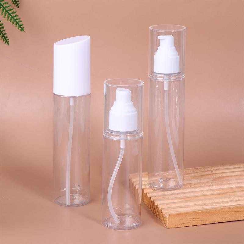 100/120/150ml Travel-Sized Refillable Pump Bottles – Press-Type Dispensers for Lotion, Emulsion, and Cosmetic Storage