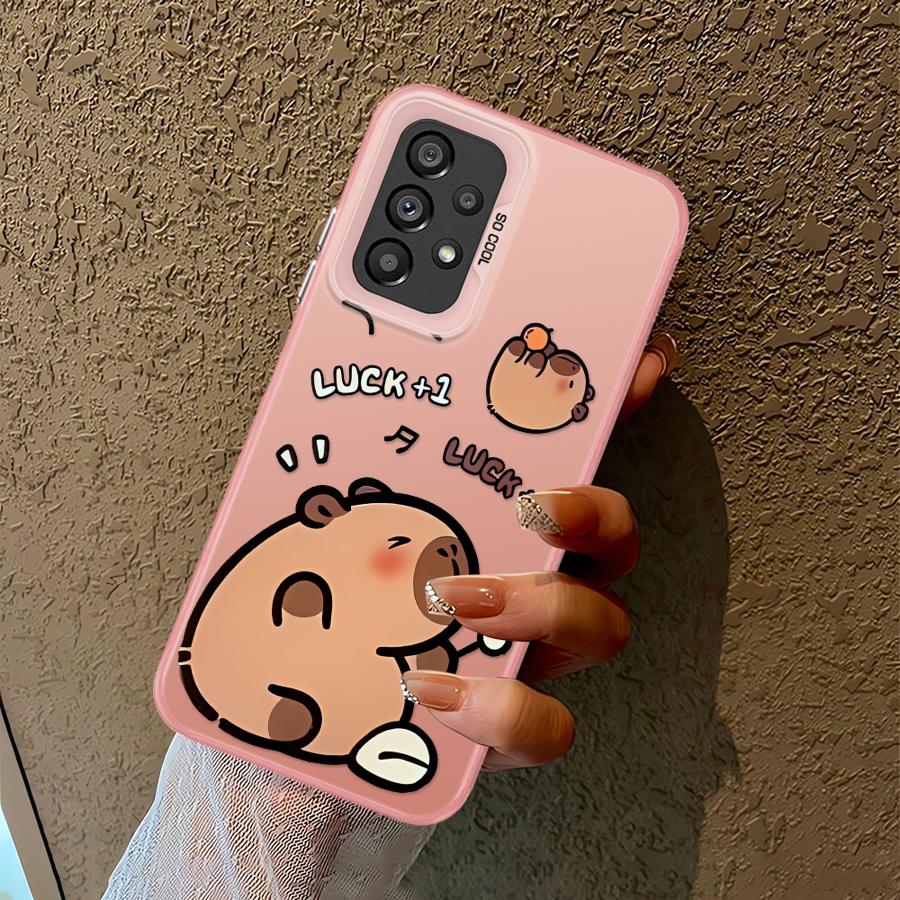 

Cute Capibala Soft Cover Case For Samsung For Galaxy A13 A15 A25 A12 A23 A16 A34 A17 A24 A14 A32 Galaxy A33 5G