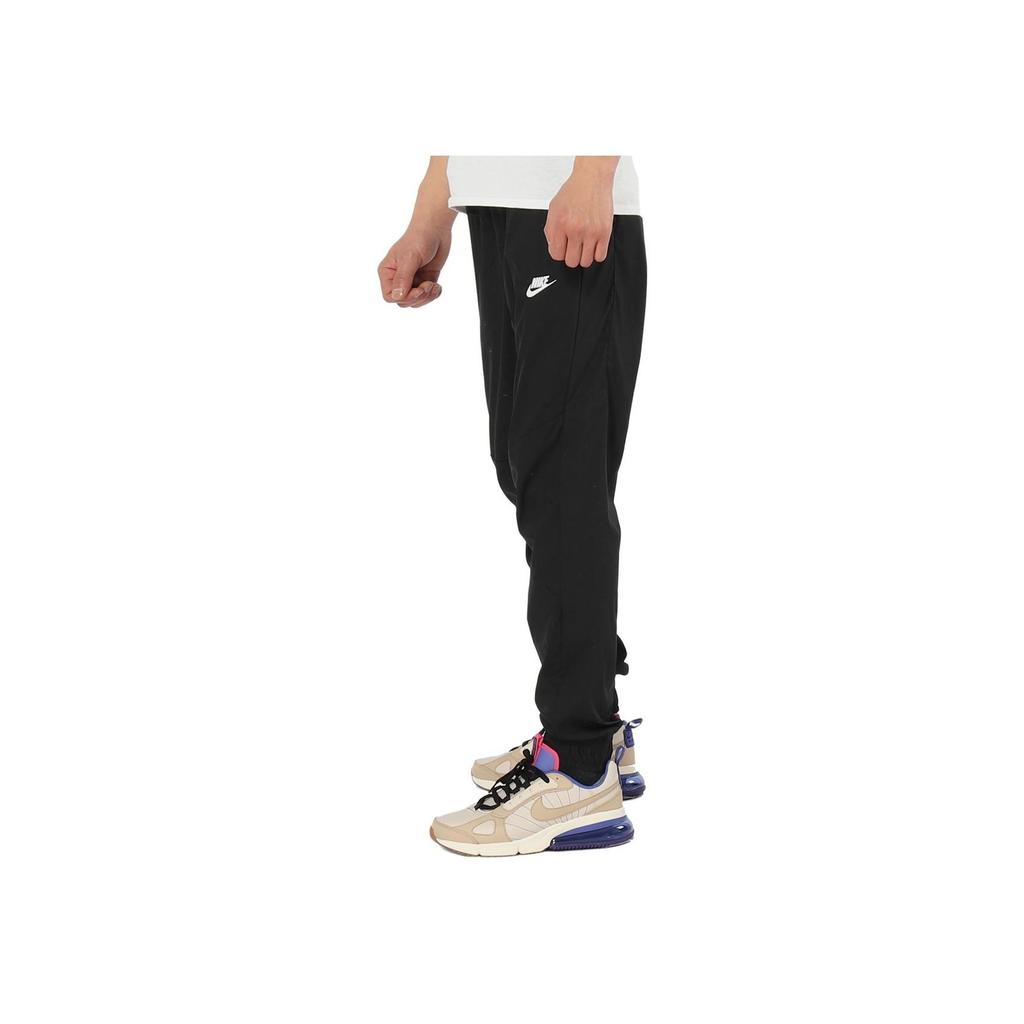 Nike Sportswear Solid Woven Joggers Men Bottoms Black 928001-010