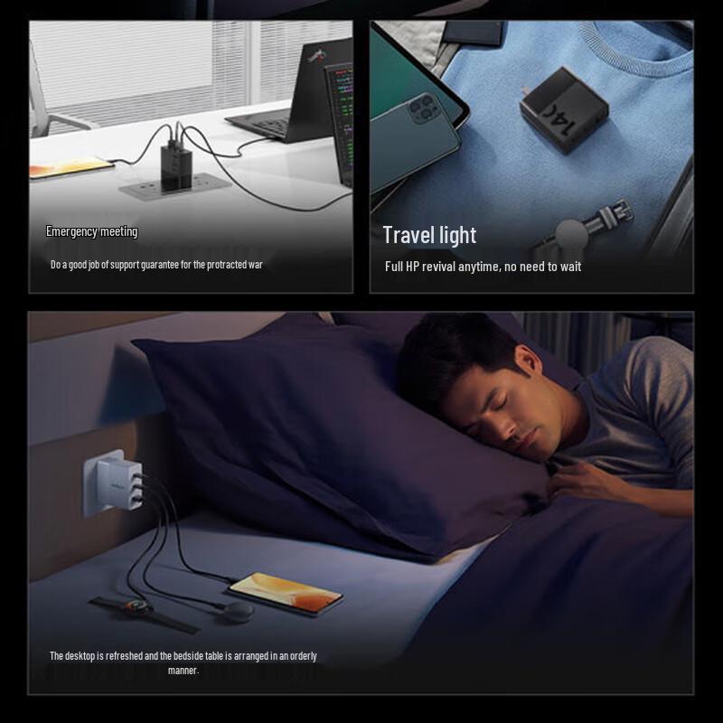 Lenovo Thinkplus Light Shadow Series 140W GaN 3-Port Charger