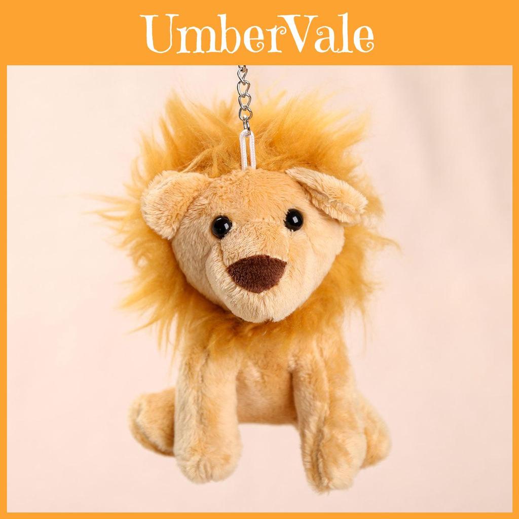 Portachiavi Peluche Leone con Imbottitura in Cotone PP per Decorazione Borsa e Collezionisti
