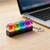 LED Tastatur Schlüsselanhänger Fidget Spielzeug 4 Tasten Tastatur Tastenkappen Fidget Spielzeug Party Stressabbau Tastatur Kappen