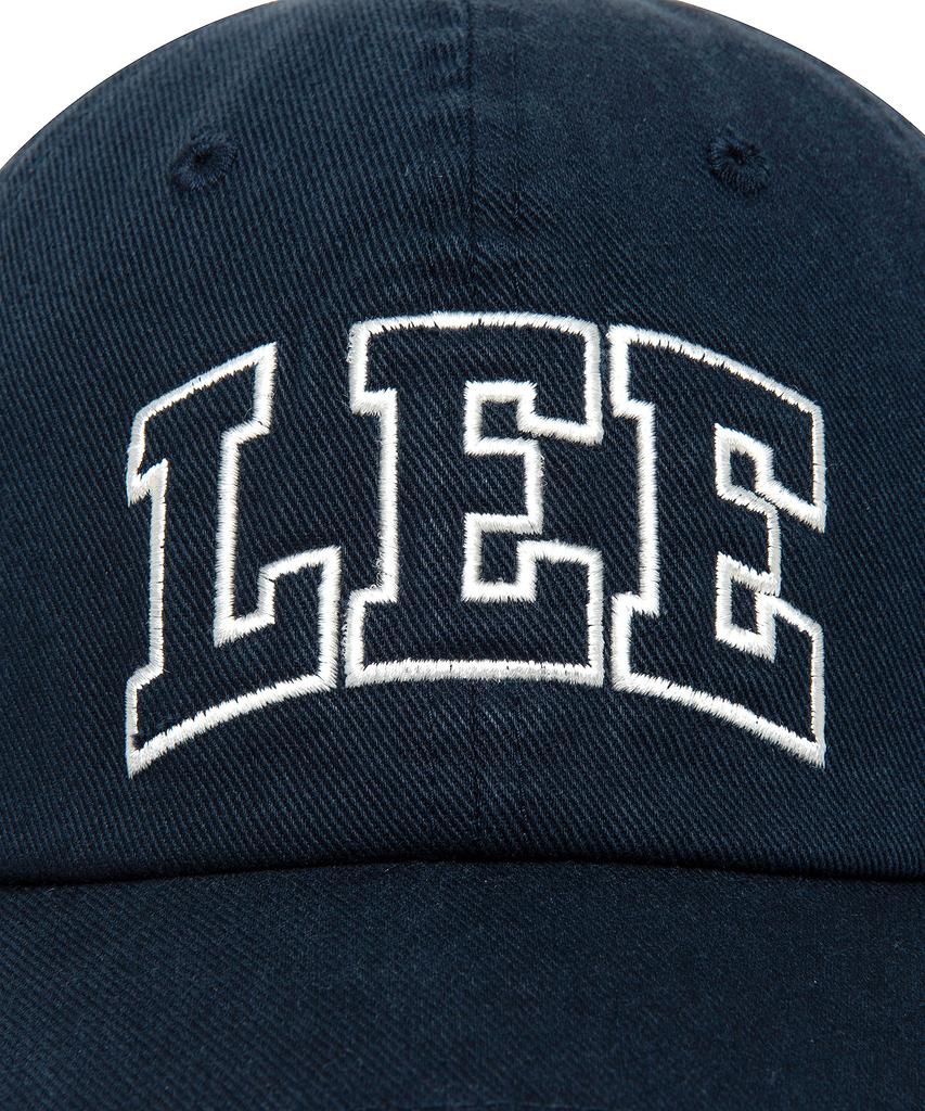 LEE Applique Big Logo Cotton Ball Cap Navy