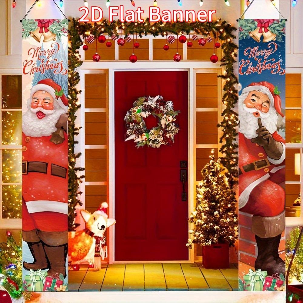 2pcs Christmas & Halloween Calligraphy Photo Booth Large Door Couplet