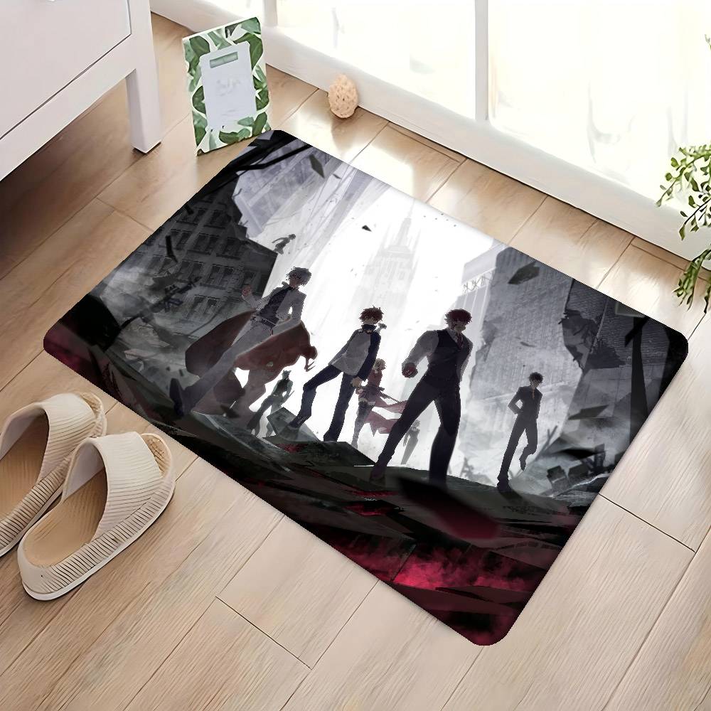 B-Blood Blockade Battlefront Eingangstürmatte Nordischer Stil Heimfußmatte Badezimmer-Toilettenmatten Schlafzimmer Hotel Dekor Matte