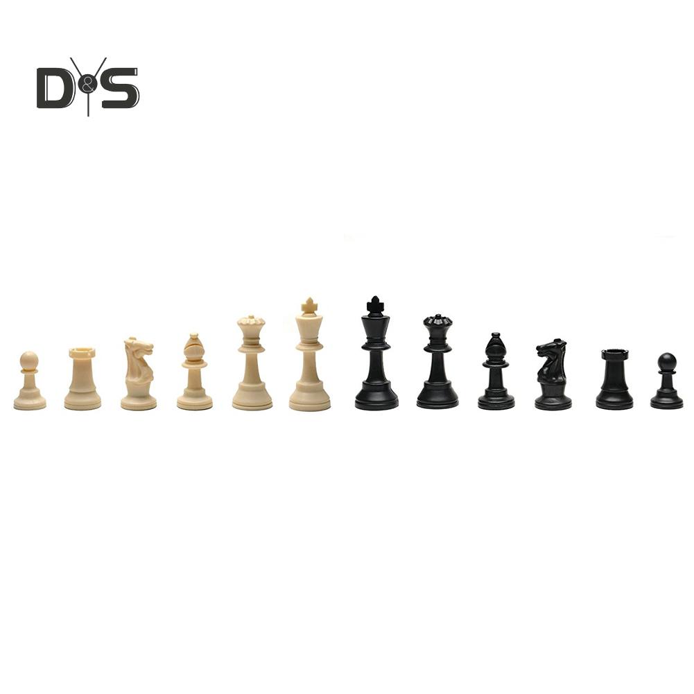 Portable 32 Pieces Intelligence Contemporary Tournament Chess Set Travel Game