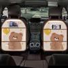 Waterproof PVC Cartoon Anti Kick Pad Car Seat Back Cover Protector Auto Dirt Anti Scratch Mat for Child Pet With Storage Net