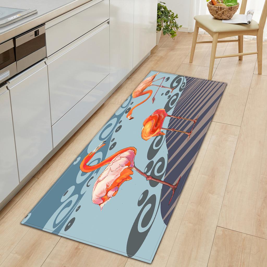 Kitchen Long Flamingo Floor Mat Doormat Carpet Floor Mat