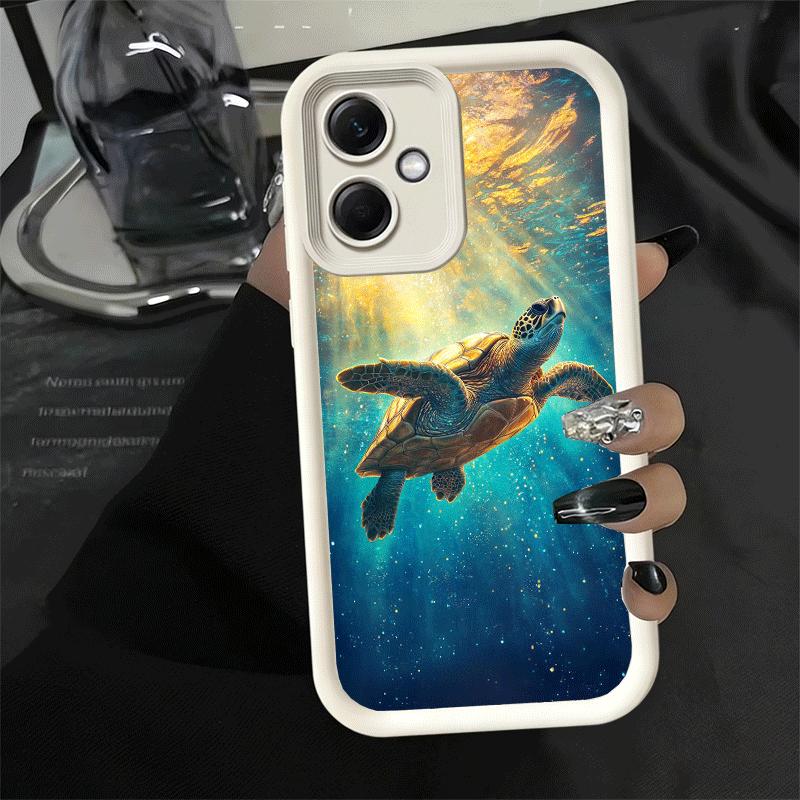 Summer Sea Turtle Cute Soft Phone Case for Xiaomi Poco X7 X6 X5 Pro X4 Gt X3 F7 Ultra M8 M7 Redmi 15C 15 14C 13 13C 12 12C 10 10