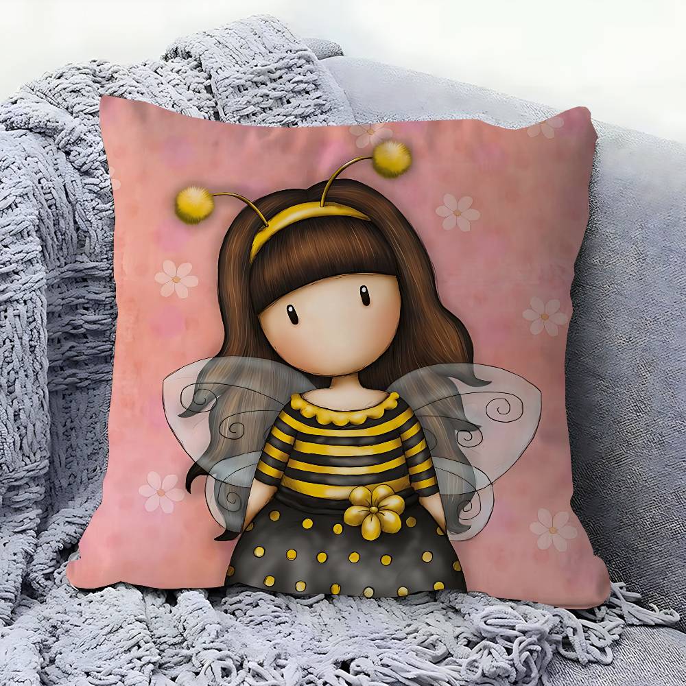 Cartoon CUTE Santoro Gorjuss Pillowcase Toon Gift Cushion Cover Bedroom Home Sofa Chair Seat Decor Pillow Case