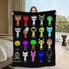 Coperta Gioco Incredibox Sprunki Comfort Amico della Pelle Calda Morbida Coperta in Peluche Adatta Divano Soggiorno Ufficio Camera da Letto