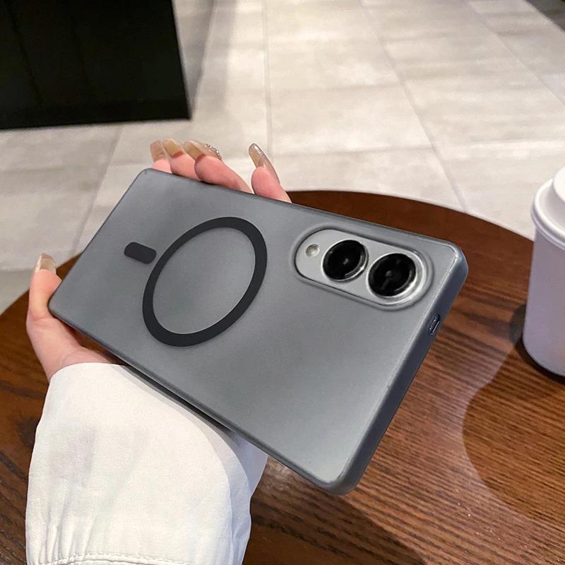Ultra-thin Frosted PC Ice Fog Suitable for Samsung S25Edge Mobile Phone Case Magnetic Absorbing S24 New S23FE Simple Anti Fall