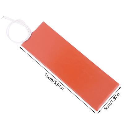 30W 12V 5x20cm Motoroljetank Silikonvärmedyna Gummi Värmematta Uppvärmning