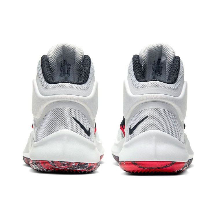 Nike Air Versitile 4 Fashion Comfortable Shock Absorption Anti-Slip Wear-Resistant Mid-Top Basketball Shoes Men Sneakers White Black Red AT1199-004