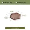 ZISIZ Black Walnut Hexagonal Storage Tray