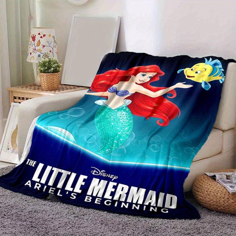 1pc, Disney The Little Mermaid Ariel's Beginning Home Decor Throw Blanket Soft for Couch, Bed, Car, Travel, Camping, Office Nap, Gift Idea
