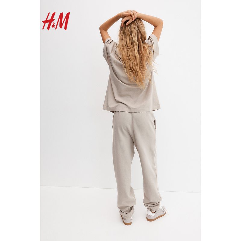 HM Fall Women's Clothing Fashion Casual Casual Soft Cotton Large Profile T-shirt 1137208