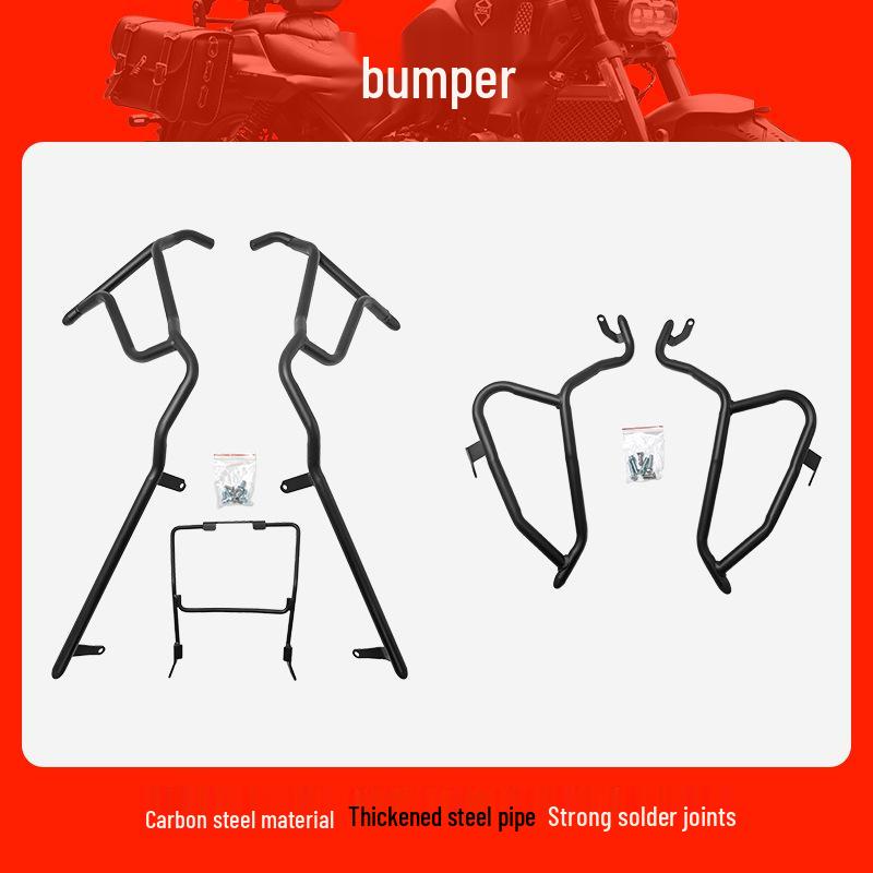 Spring Breeze Jike AE4 Scooter Front & Rear Bumper Protection Bar - Anti-fall, Anti-collision Pedal Guard for Full Wrap Protection.