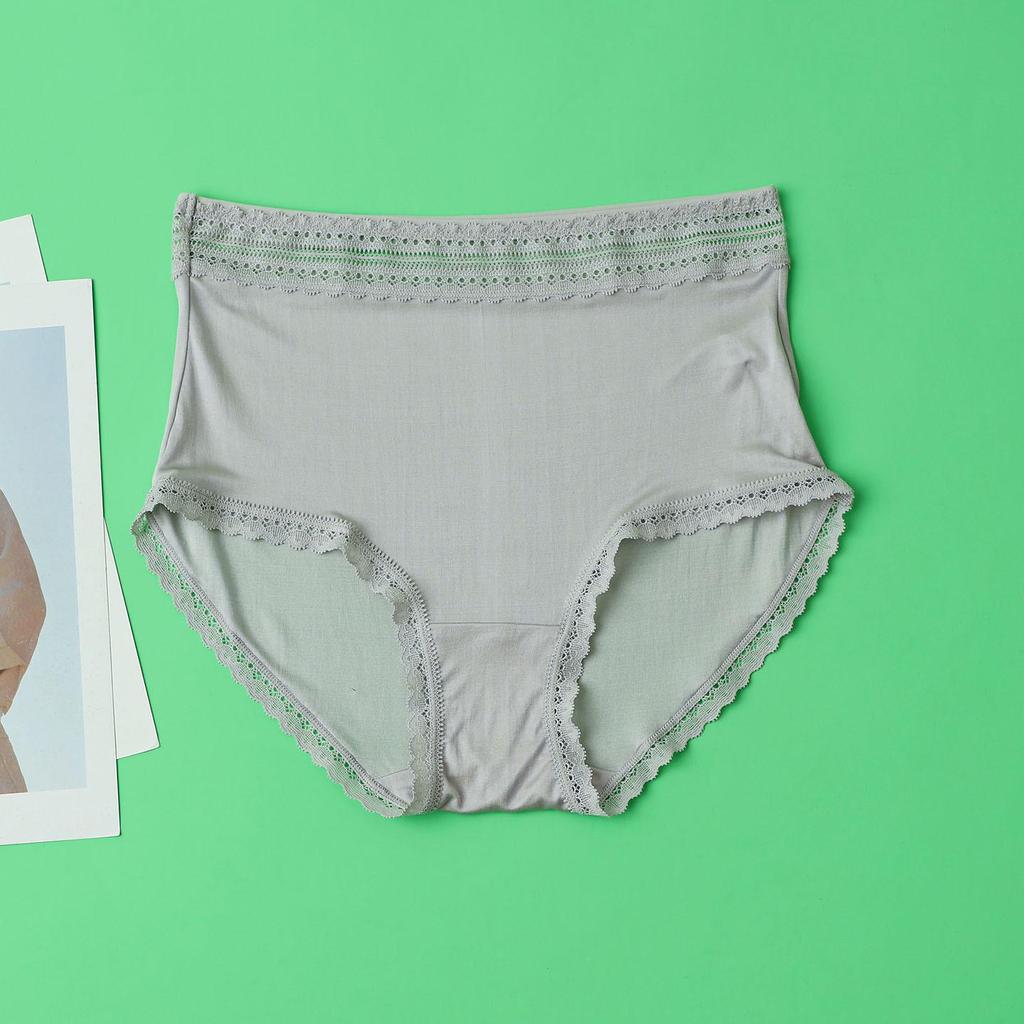 42-Stitch Mulberry Silk Lace Mid-Waist Breathable Boyshorts for Women