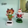 Funny Snowman Desk Decor Solar Powered Dancing Car Ornament, Creative Dashboard Christmas Cartoon Figure for Swing Figures Cars Auto Interior