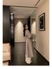 Women's Mid-Length Double-Faced Cashmere Coat with Fox Fur Cuffs for 2025 Autumn/Winter