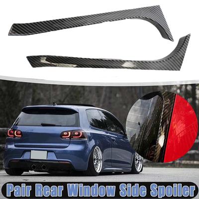 For VW Golf 6 MK6 GTI GTR GTD 2008-2012 Rear Window Side Spoiler Canard Canards Splitter Car Exterior Decor Plastic Left Right