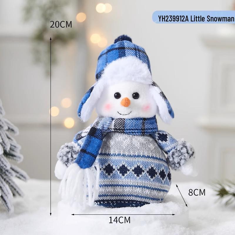 Christmas Snowflake Series: Snowman, Santa, and Reindeer Ornaments for Holiday Decor