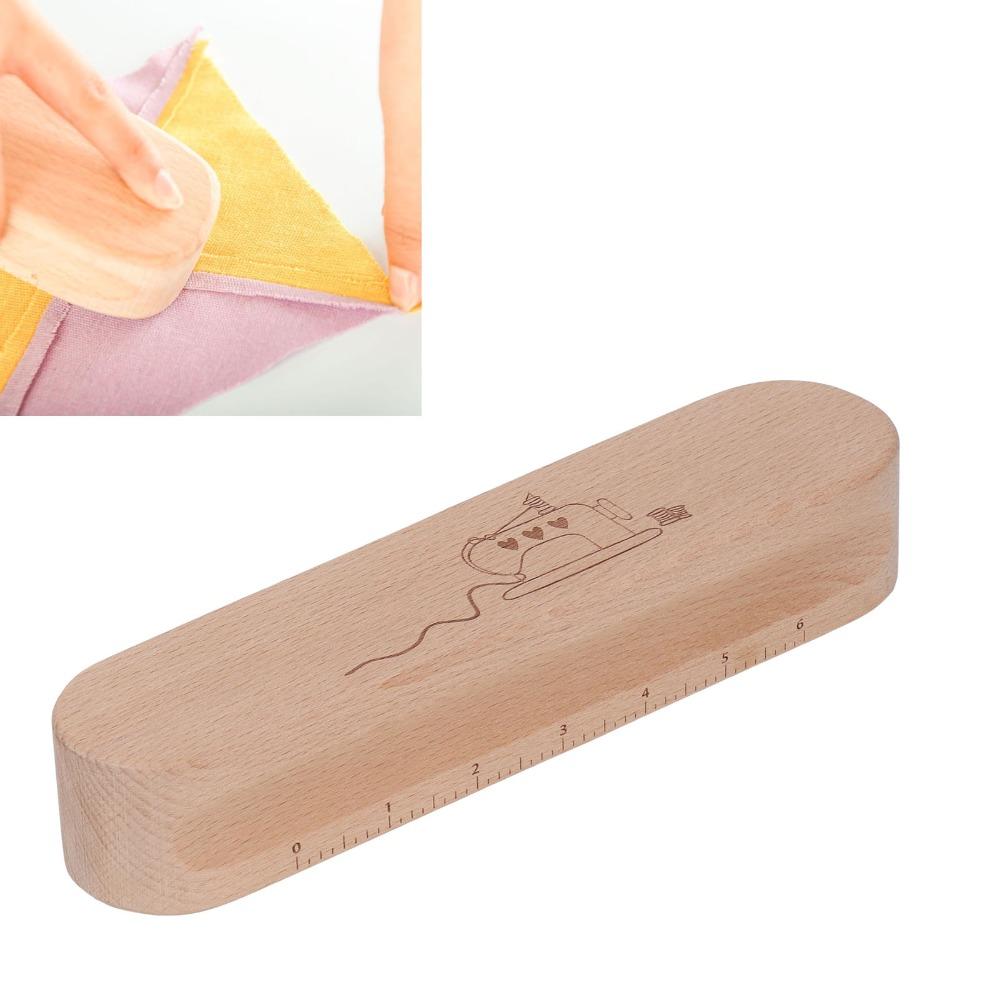 Hardwood Wooden Tailors Clapper Ironing Protection Mesh Point Pressing Tool For Embroidery