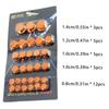Nut Cover For Motorcycle 5 Colors Motorcycle Screw Cover 30PCS/Set Motorcycle Screw Nut Bolt Covers Rustproof Motorcycle Screw