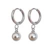 Orecchini Perla in Titanio: Orecchini a clip da donna alla moda in stile coreano con un design unico.