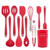 Kitchen Cooking Tools Kitchenware 11pcs/set Soup Spoon, Spatula, Brush, Scraper, Pasta Server, Egg Beater, Silicone Turner