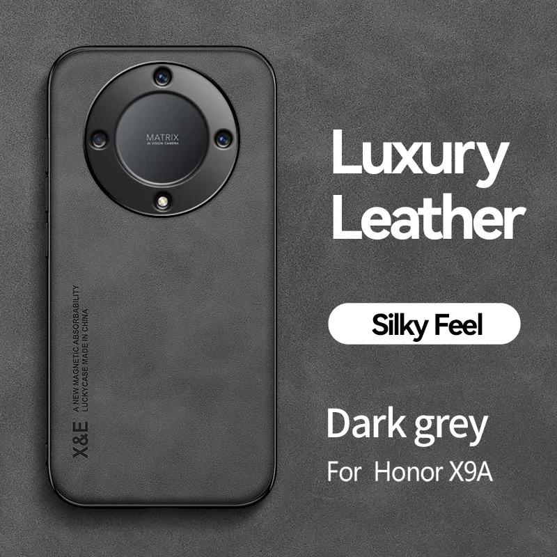 Magnetic Suede Leather Case For Honor Magic5 Lite Magic6 Lite 5G Shockproof Matte Silicone Soft Case Cover