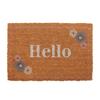 Floral Hello Door Mat