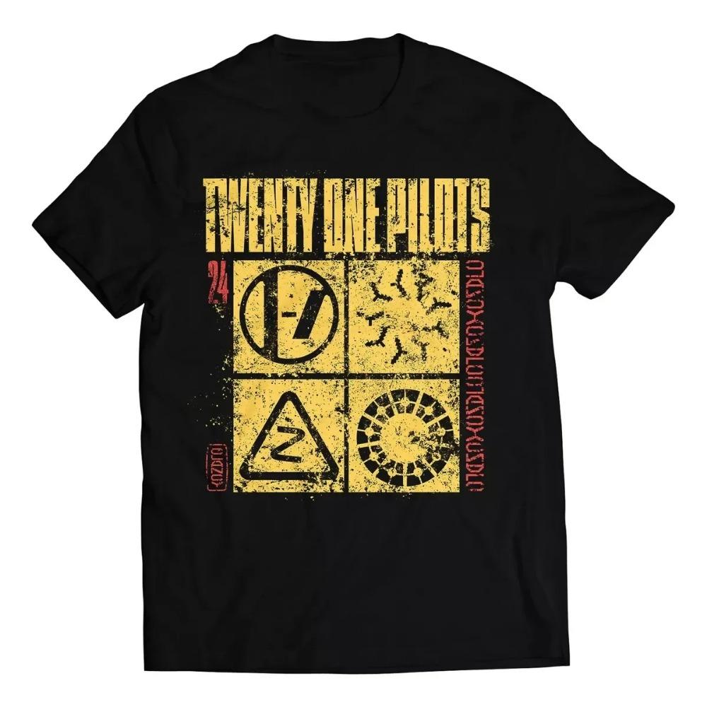 Hip Hop American Street Tričko Pánské Dámské Twenty One Pilots Scaled and Dragon Rock Aktivita Nadměrné Y2k Bavlna Krátký Rukáv