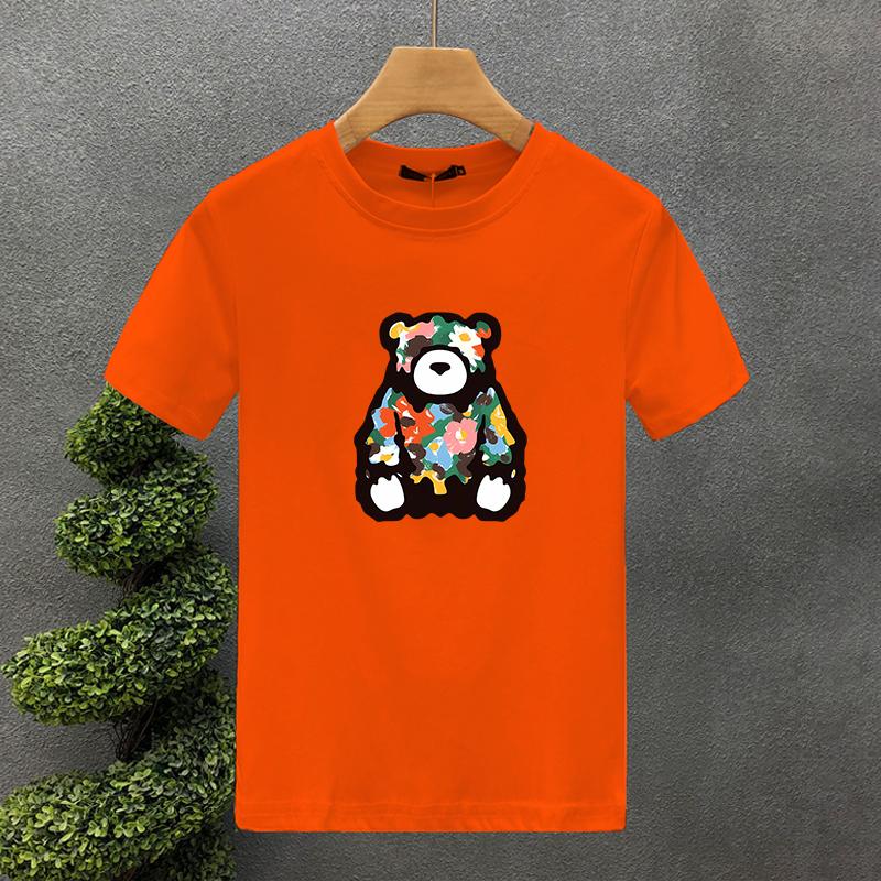 2025 New High Quality Oversized Luxury Brand Bear 100% Cotton Print Tees Summer Harajuku For Men's/Women's Short Sleeve T-shirt